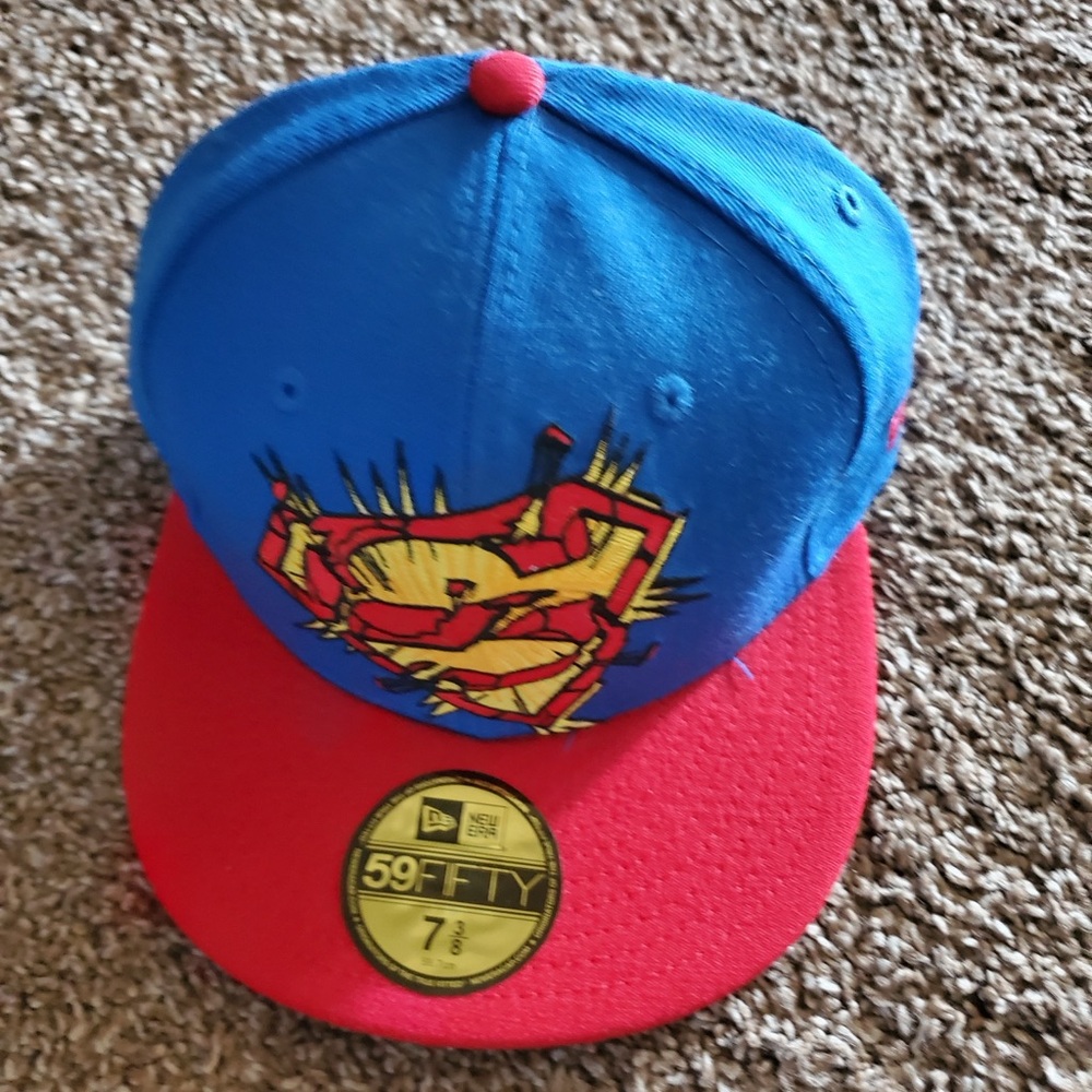 New Era Kids Blue & Red Superman Snapback Hat